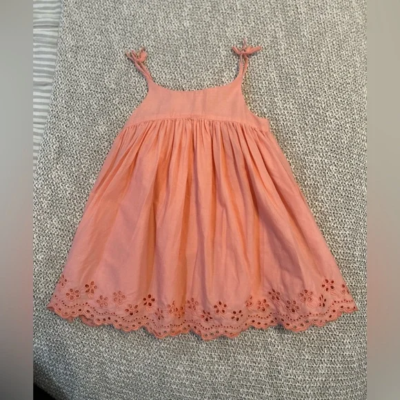gap pink eyelet dress GAP EYELET MIDI DRESS Day dress standout pink Size XL NWT